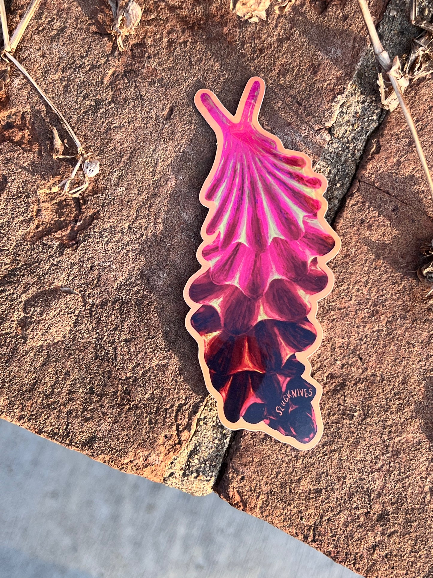 frilled slug sticker